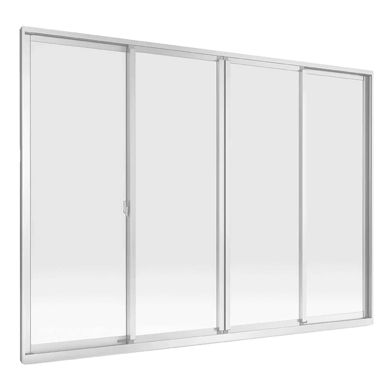 ประตูอลูมิเนียม บานเลื่อน (4บาน 2ราง)