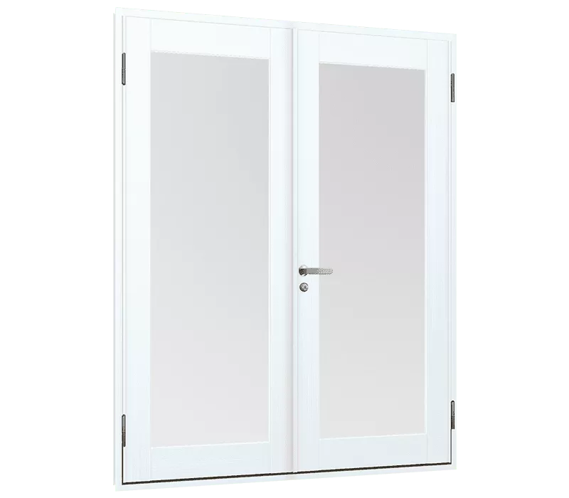 ประตูอลูมิเนียม บานเปิดออก แบบคู่