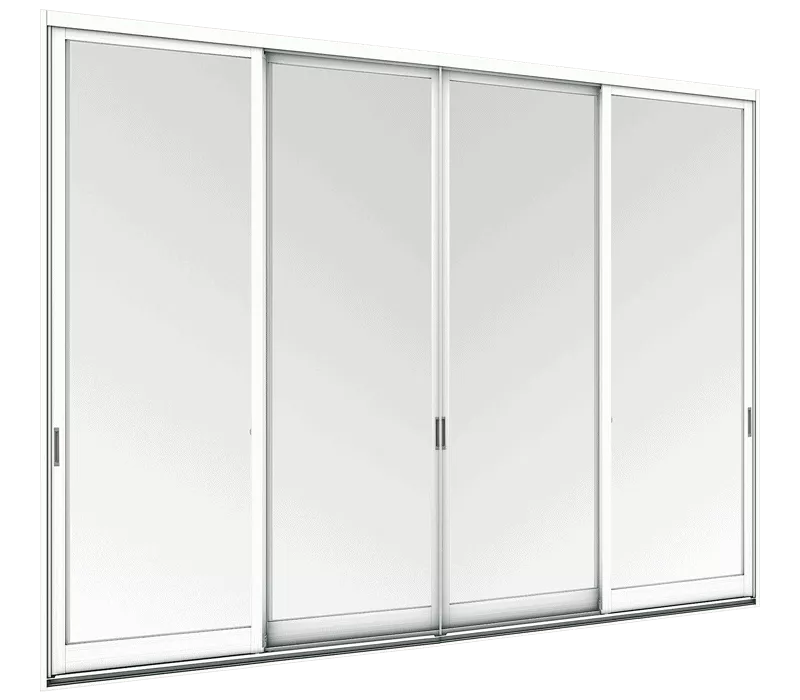 ราคาประตูอลูมิเนียม บานเลื่อน 4 บาน 2 ราง