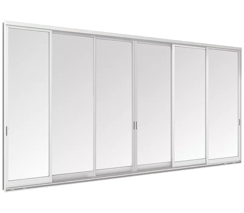 ราคาประตูอลูมิเนียม บานเลื่อน 6 บาน 3 ราง