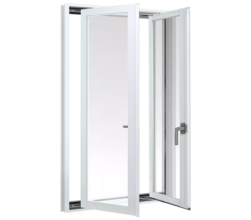 ราคาหน้าต่างอลูมิเนียม บานเปิดคู่